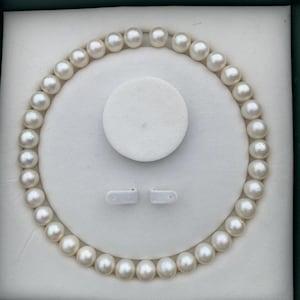 12-12.4mm White South Sea Pearl Necklace: Indonesian Saltwater Pearl GR-10