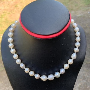 South Sea Pearl Necklace: Genuine Saltwater Pearl (7.5-10.8mm, 41cm Length) KP