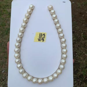 12.5-12.9mm White South Sea Pearl Necklace: Indonesian Saltwater Pearl GR-14