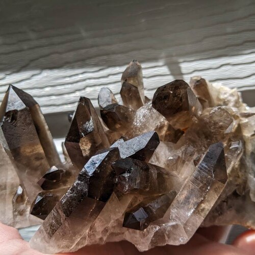 Extra shops Large Nice Quality Smokey Quartz Crystal Cluster