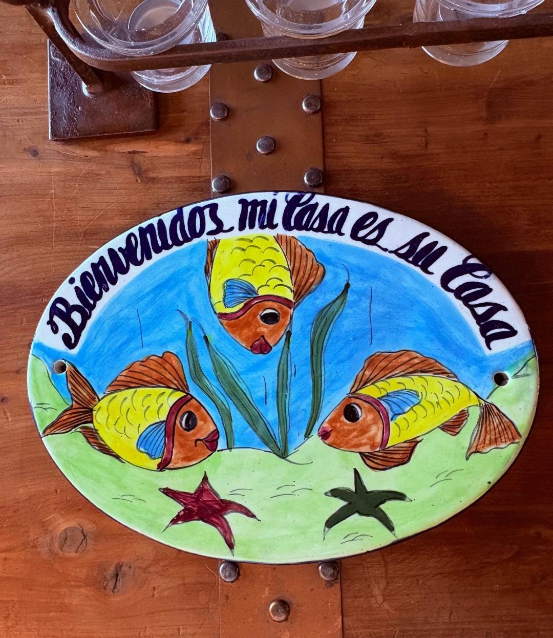 Welcome Tooffish Hand Painted Fish Welcome Sign/ceramic - Etsy