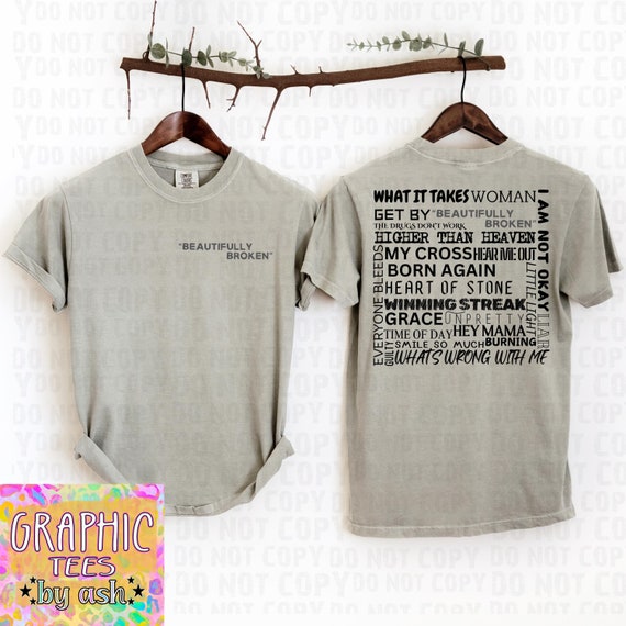 jelly roll fan inspired design, beautifully broken album PNG digital instant download