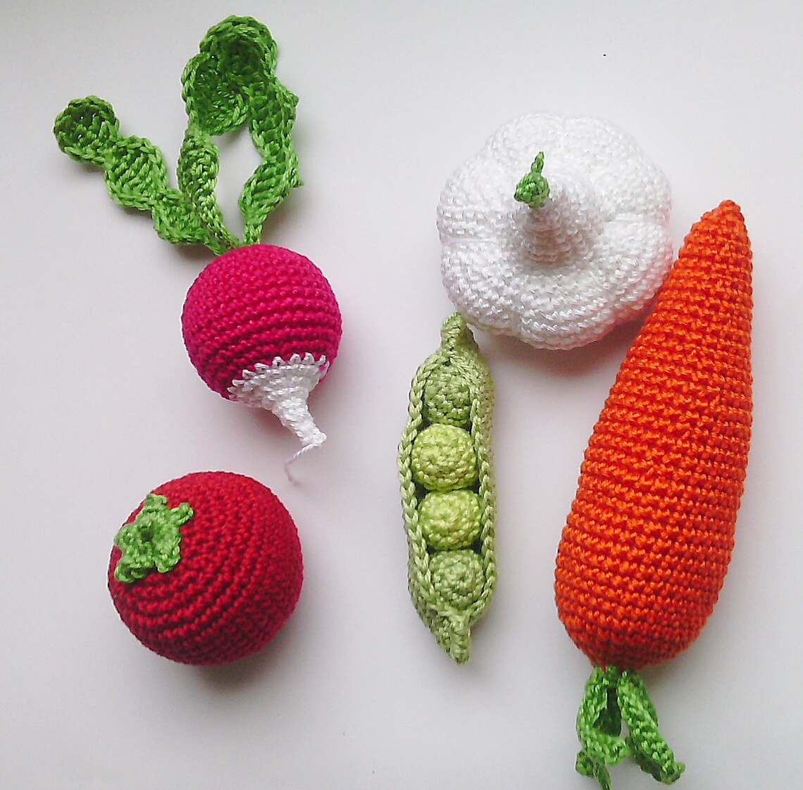 1 piece crochet tomato Teether teeth play food decoration Etsy