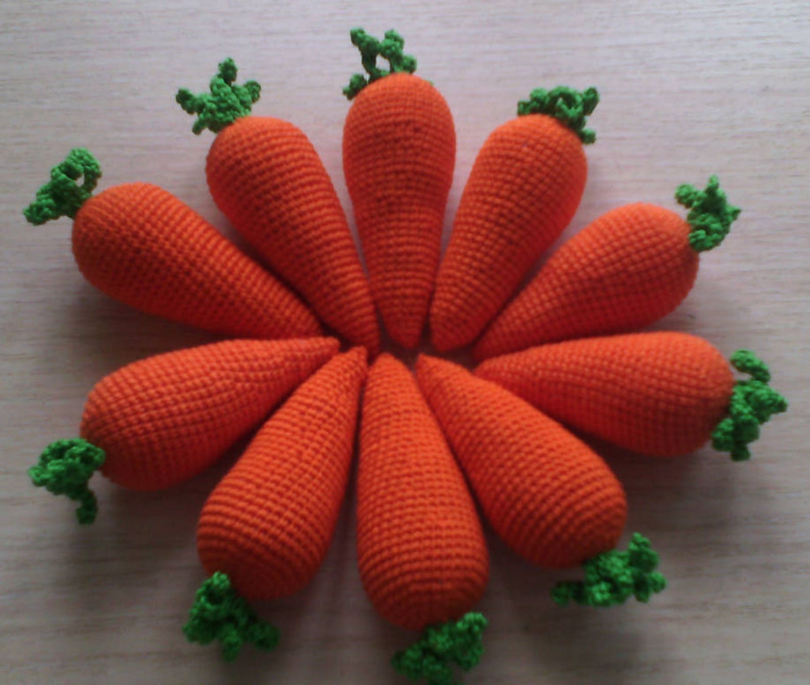 1 piece crochet carrots Teether teeth kitchen decoration | Etsy