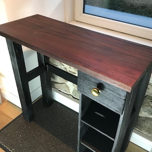 Handmade Meranti/ Oak Wood Desk