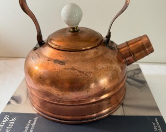 Coffee caddy  ビンテージ ケトル Vintage Brown Enamelware 