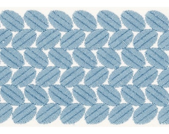 Schumacher Berkley Fabric Trim: Decorative Tape Trim, 3.125" Wide