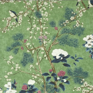 Thibaut Katsura Wallpaper: Chinoiserie Birds & Blossoms