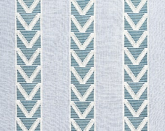 Anna French Burton Stripe Linen Fabric - Home Decor