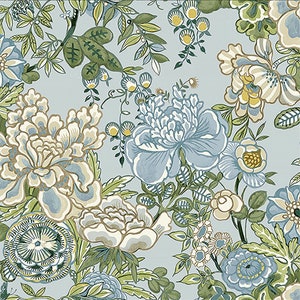 Thibaut Peony Garden Wallpaper: Watercolor Floral Print