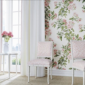 Anna French Camellia Garden Wallpaper: Chinoiserie Floral Design