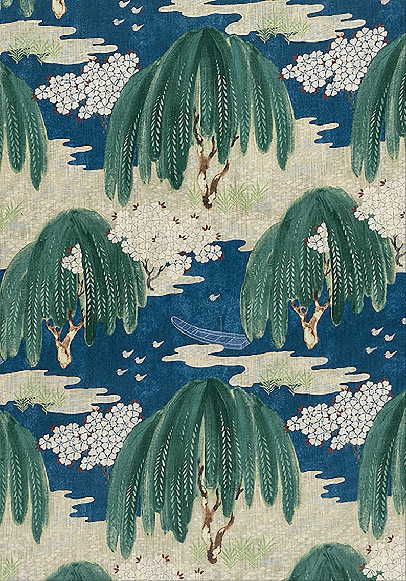 Thibaut/anna French Fabric Willow Tree 4 Colors Available Etsy