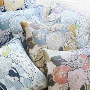 Thibaut Anna French Fabric Laura - Fabric sold by the Yard, Minimum 2 Yards, Roman Shades, Pillows, Curtains