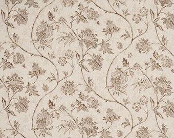Schumacher Chinoiserie Vine. Linen Curtain, Home Decor Fabric