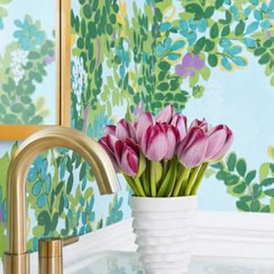 Thibaut Central Park Wallpaper: Large Print Designer Wallpaper