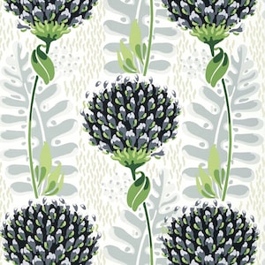 Thibaut Tiverton Floral Wallpaper: Large Print, Bold Colors