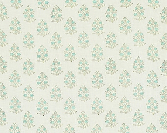 Schumacher Aditi Fabric, Fabric by the Yard, Floral Fabric, Curtain Fabric, Pillow Fabric, Home Decor Fabric