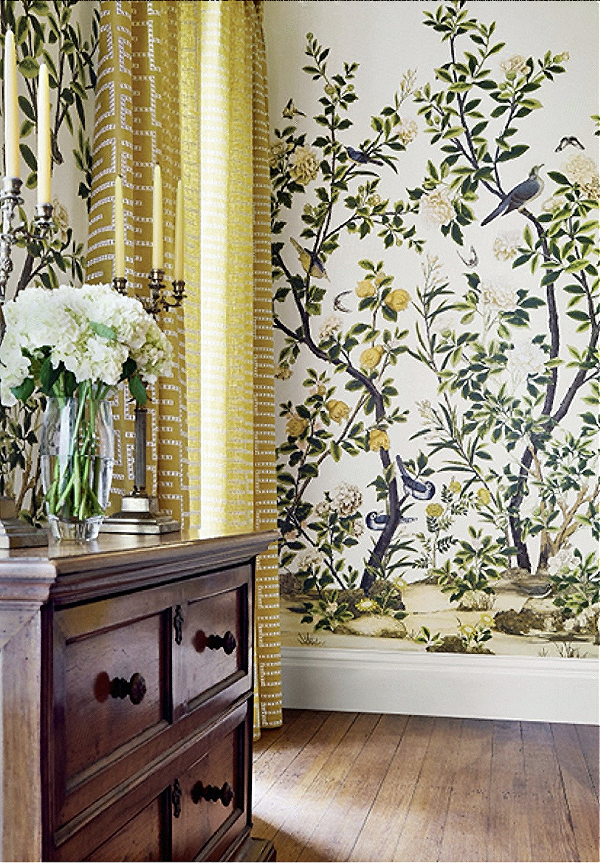 Buy Thibaut Jardin Bloom Mural Wallpaper Online in India - Etsy