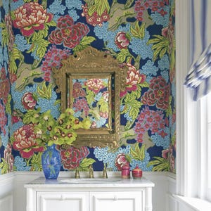 Thibaut Wallpaper Honshu, Designer Wallpaper, Large Print Wallpaper, Unique Wallpaper, Floral Wallpaper