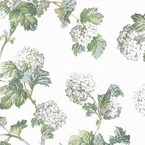 Anna French Sussex Hydrangea Wallpaper: Floral Print, 27&quot; Wide