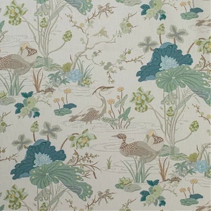 Lee Jofa Fabric Luzon, Fabric by the Yard, Floral Fabric, Curtain Fabric, Pillow Fabric, Home Decor Fabric, Designer Fabric
