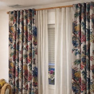 Floral Gala Fabric by Thibaut for drapery, pillows and home decor.