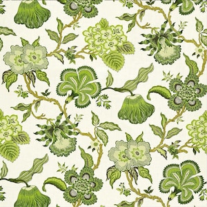 Schumacher Fabric Hothouse Flowers, 4 Colors, Floral Fabric, Curtain Fabric, Fabric by the Yard