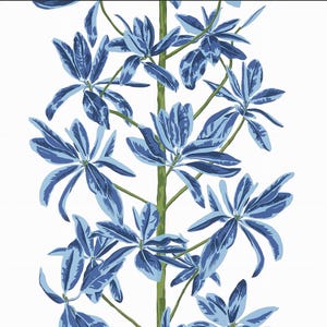 Thibaut Wallpaper Mangrove Tree from the Wanderlust Collection.   Large Tropical pattern.  Colorful, column type wallpaper.