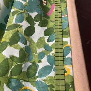 Thibaut Trim Pleated Tape, 5 yard minimum purchase.  Adorable trim for window treatments, lamp shades and pillows.