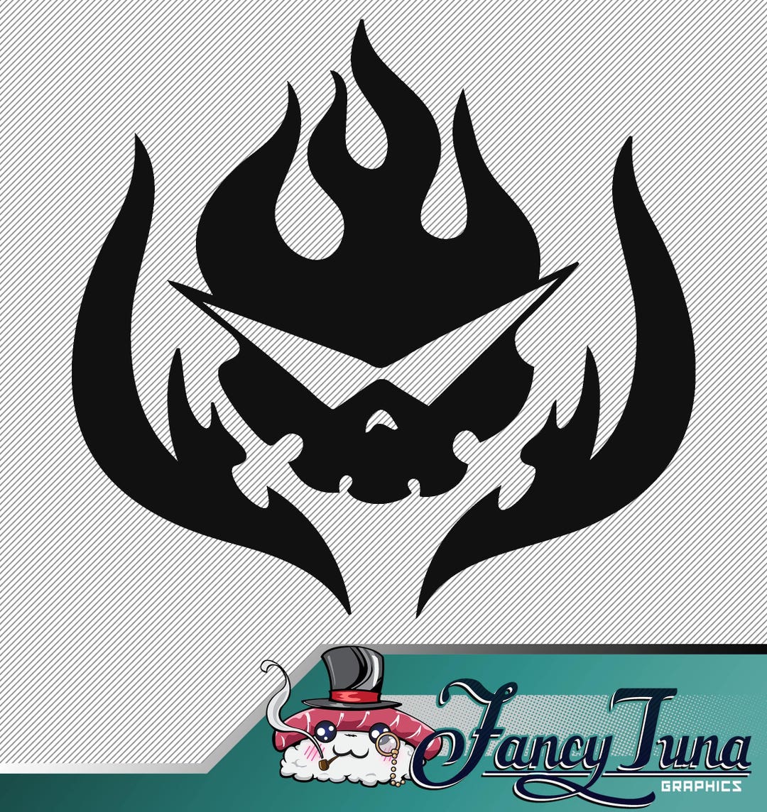 Vinyl Decal Gurren Lagann Team Daigurren Logo Etsy