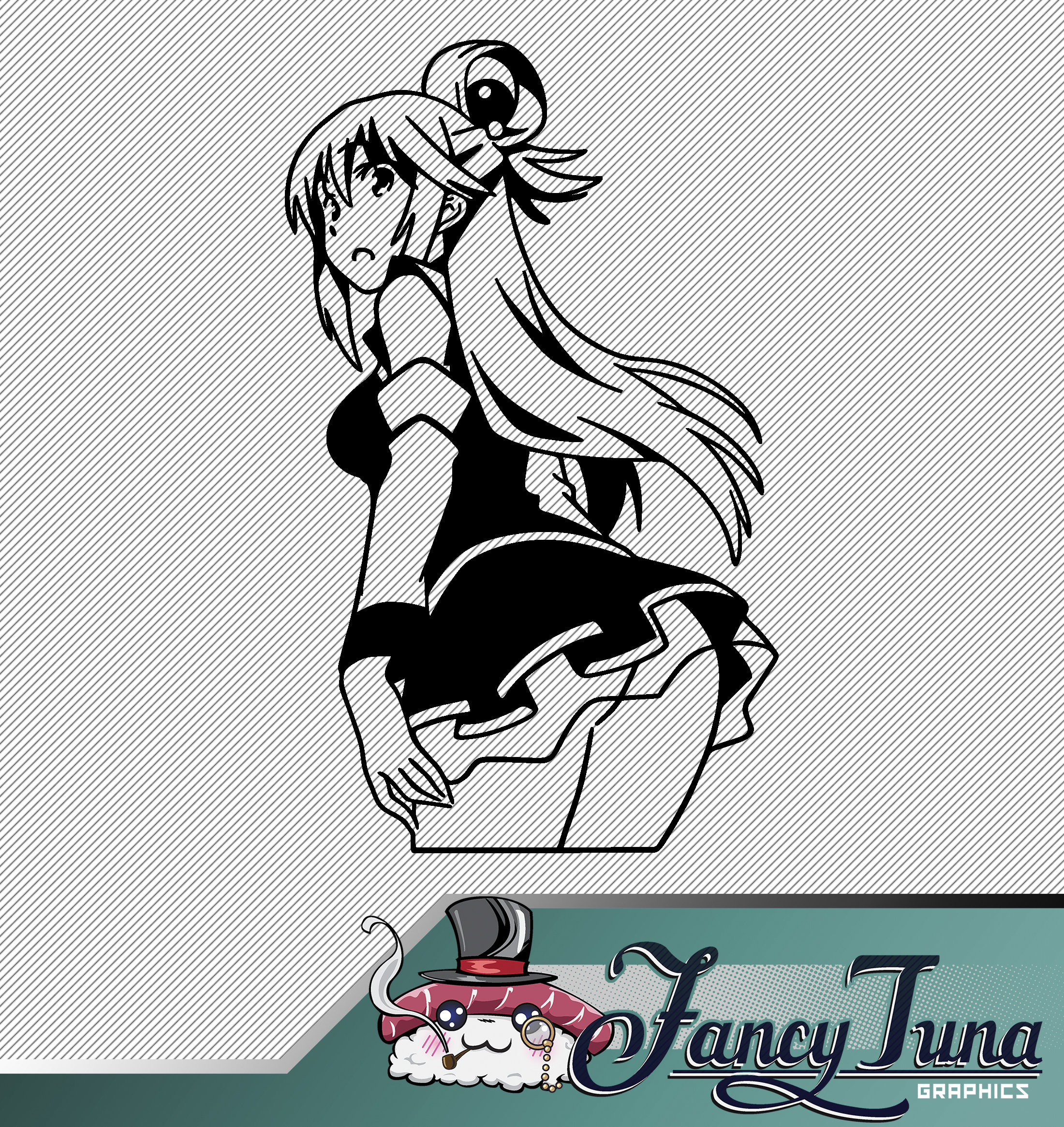 Funny Aqua KonoSuba Anime Girl Sticker for Sale by slinkraz