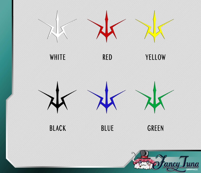 Vinyl Decal Code Geass Black Knight Logo | Etsy