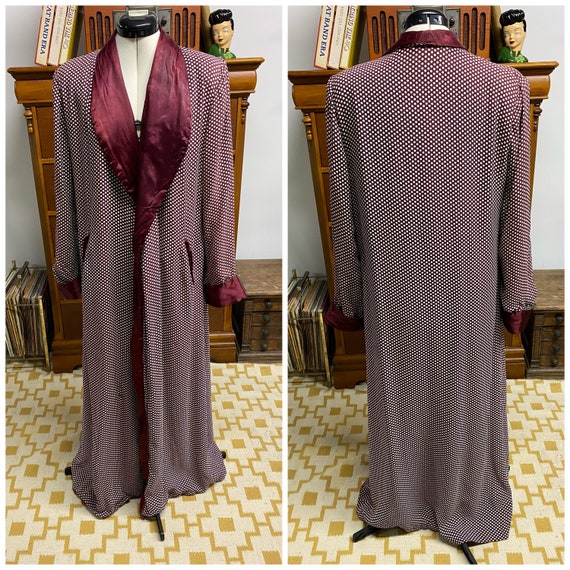 1940s Royal Robes Robe, Playboy Robe, Smoking Robe