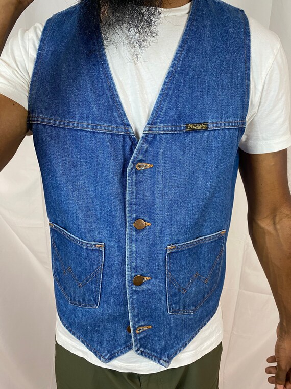 Vintage Wrangler Denim Vest 1970s
