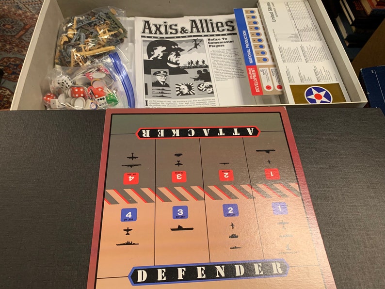 1984 Axis and Allies. Classic military strategy game image 6