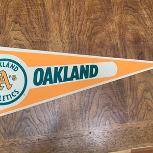 1970s Oakland A’s MLB Felt Pennant