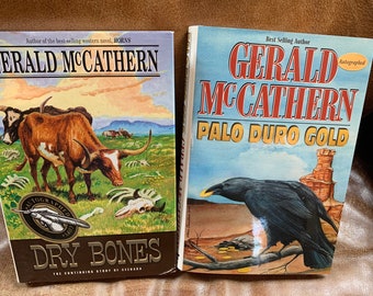Autographed, First Edition Western Novels by Gerald MCathern