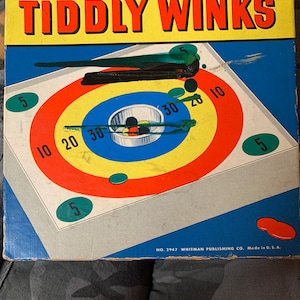 1950s Whitman Bullseye Tiddly Winks Game