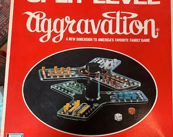 Rare 1971 Split-Level Aggravation Board Game by Lakeside