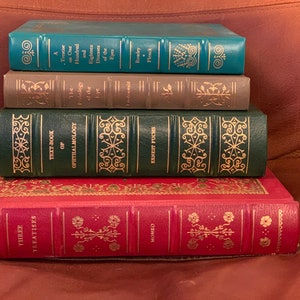 Four Stunning collectible leather-bound books: Ophthalmology, Eye Doctors