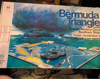 Vintage 1976 Bermuda Triangle Milton Bradley Board Game Weird