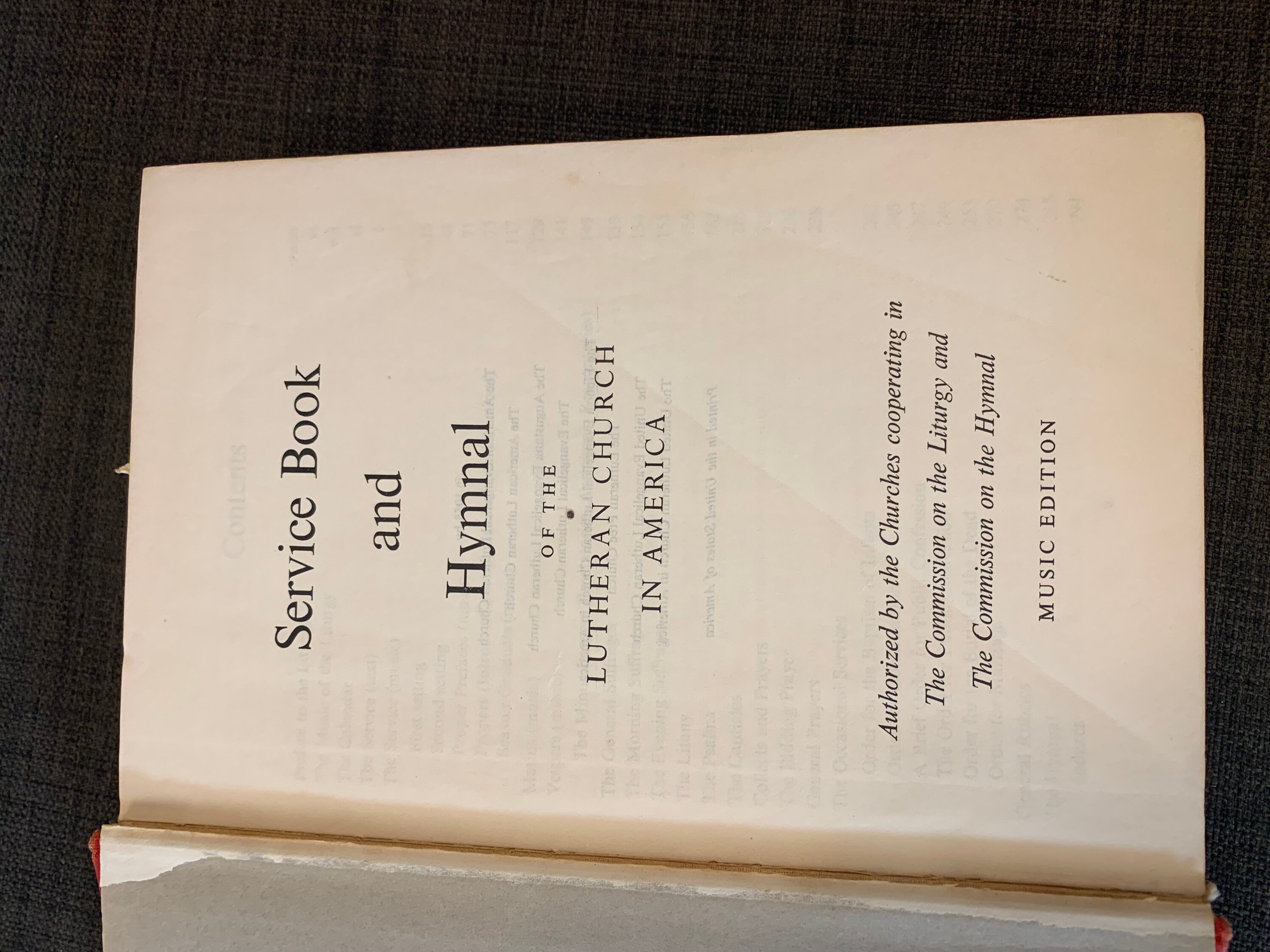 1958 Service Book and Hymnal - Etsy