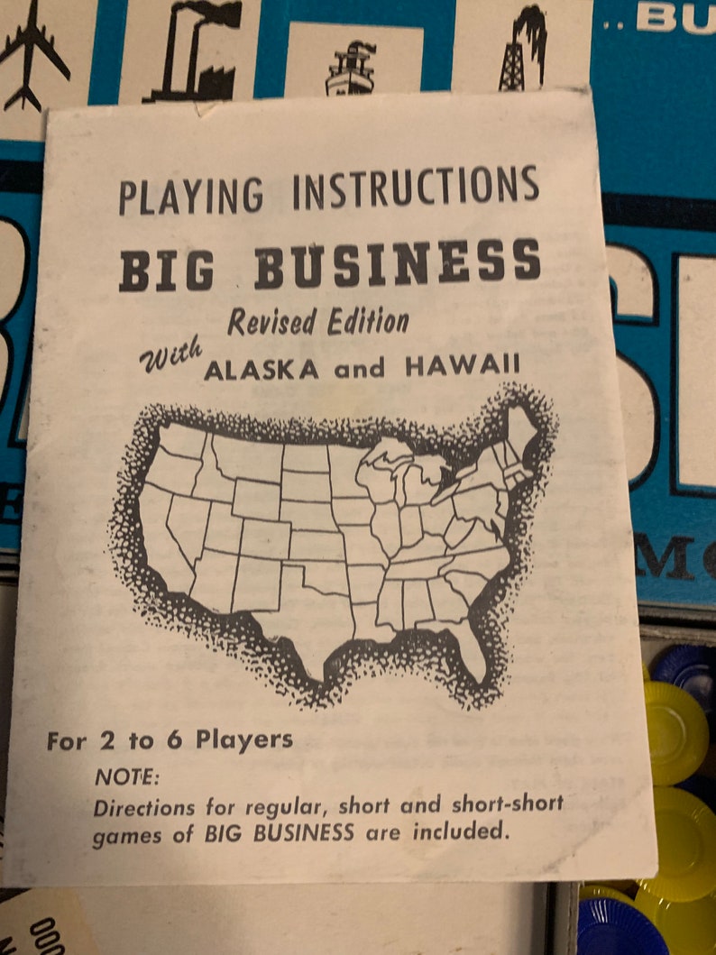 Rare 1962 Vintage Big Business Transogram Board Game image 7