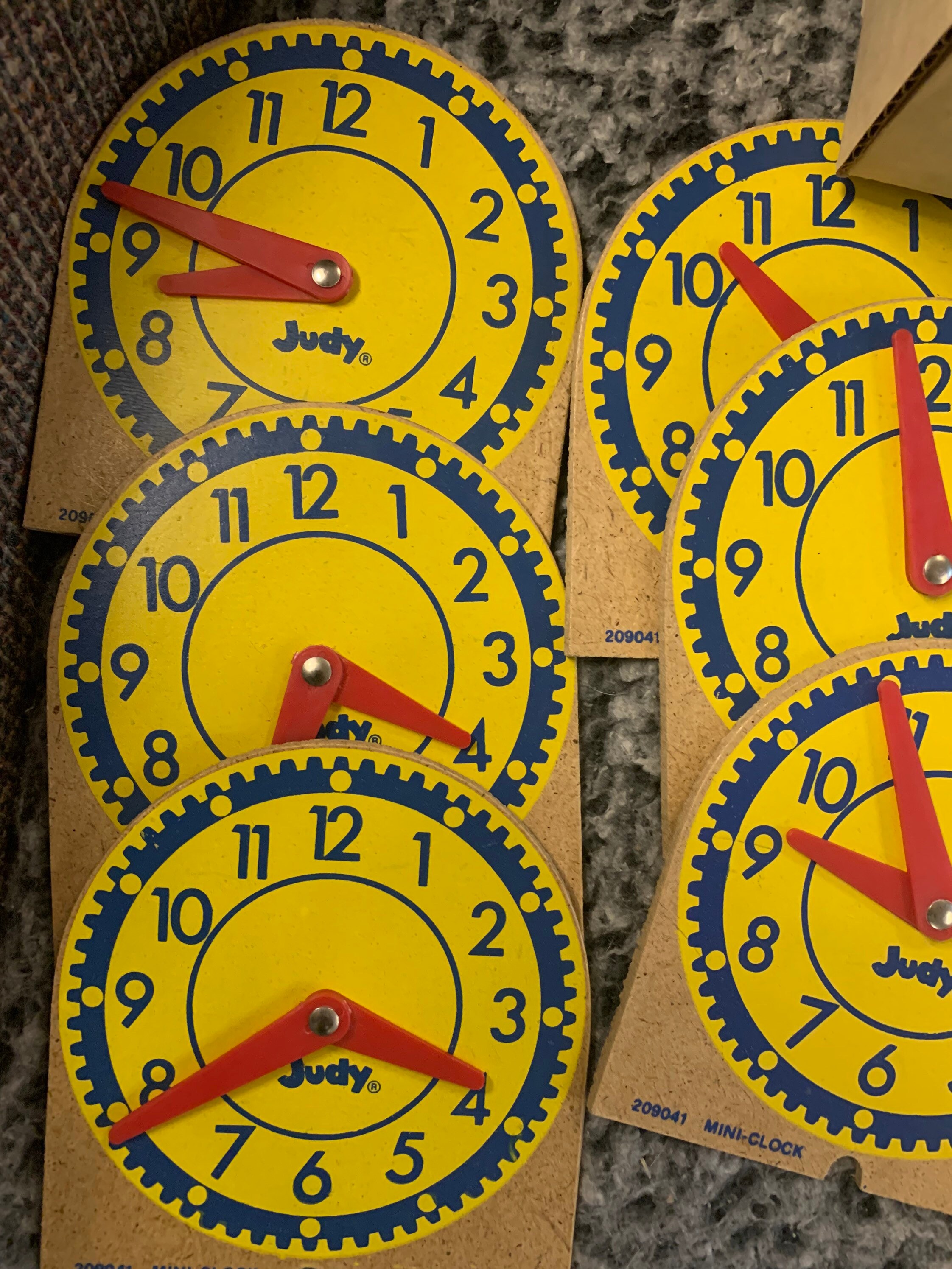 Original Judy Mini Clocks 12pk Wood J209041 Ideal for Etsy