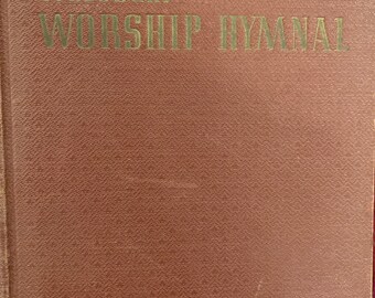 The Cokesbury Worship Hymnal 1938 Church Song Book Paper Arts Collage Mixed Media Rubber ...