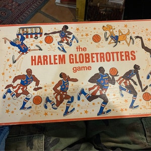 1971 Harlem Globetrotters Board Game with Un-punched Disks