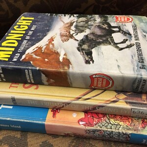 Three Childrens Classic Adventure and Inspirational Books, Treasure Island, Midnight, The Triumph Seeing Eye