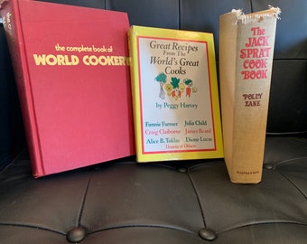 Three Interesting Big, Loaded Vintage Cookbooks