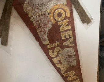 Rare 1930s Coney Island Felt Pennant