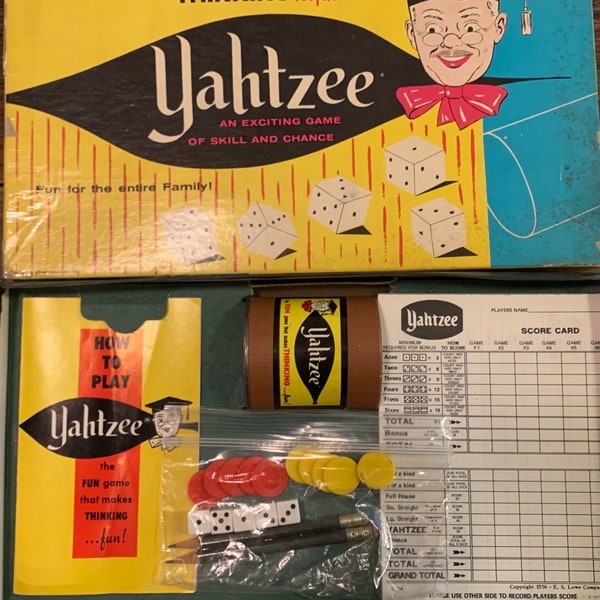 1956 Yahtzee Dice Game